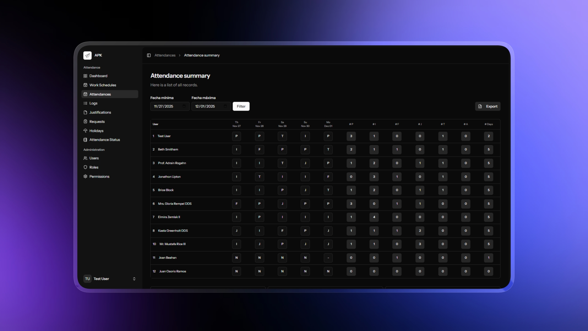 Attendance Management System