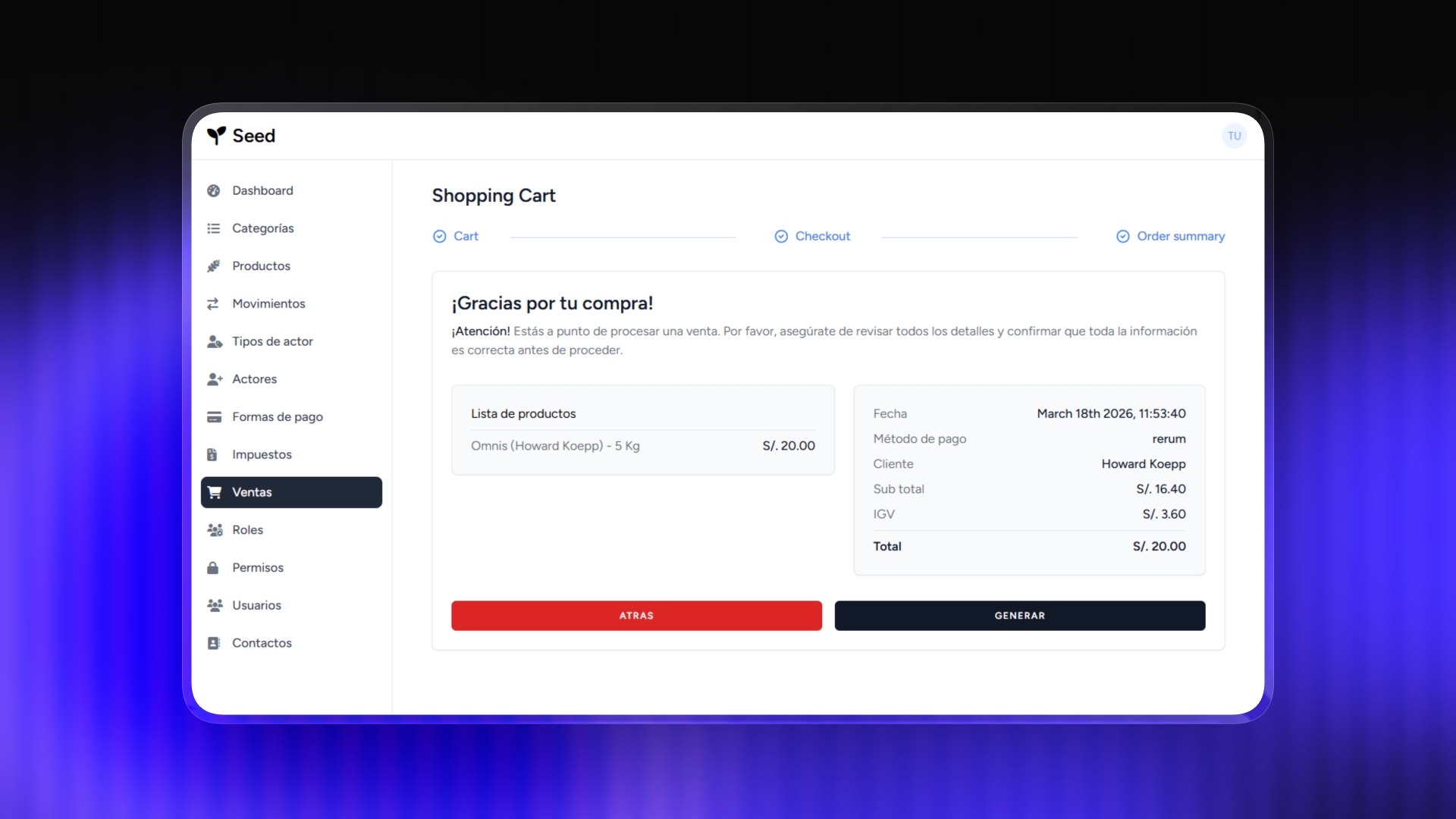 Sales Management System